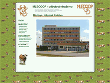 Tablet Screenshot of mlecoop.cz